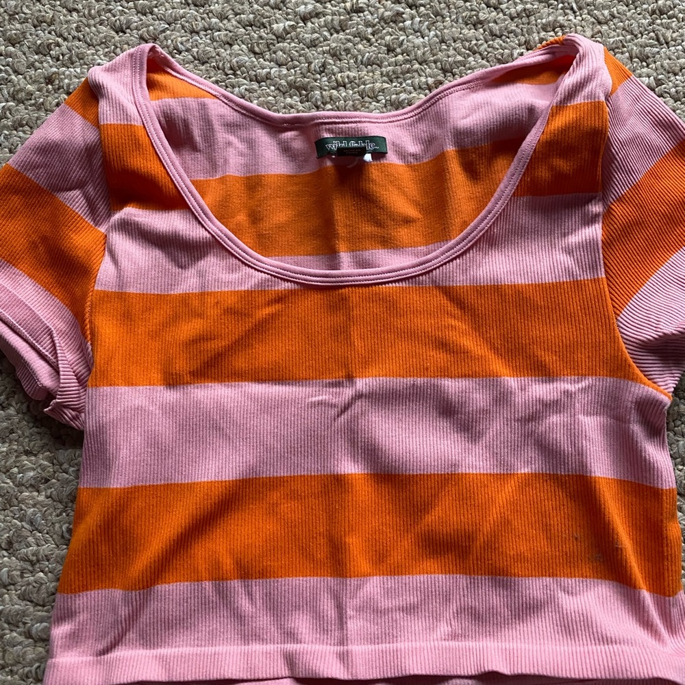 Striped crop top
